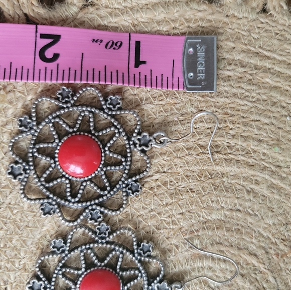 Tribal Sun and Star Earrings - Picture 3 of 4